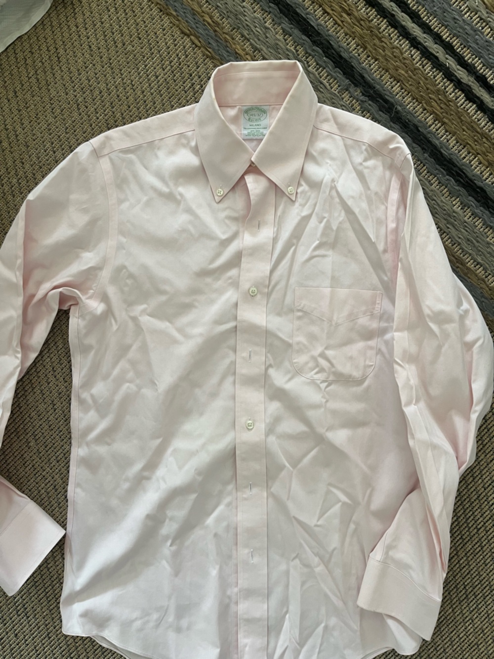 Brooks Brothers Light Pink Button-Down Dress Shirt